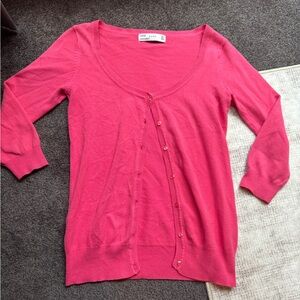 Zara Vibrant Pink Cardigan